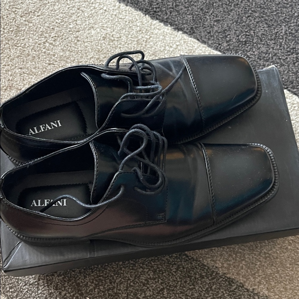 Alfani Men's Classic Black Oxfords